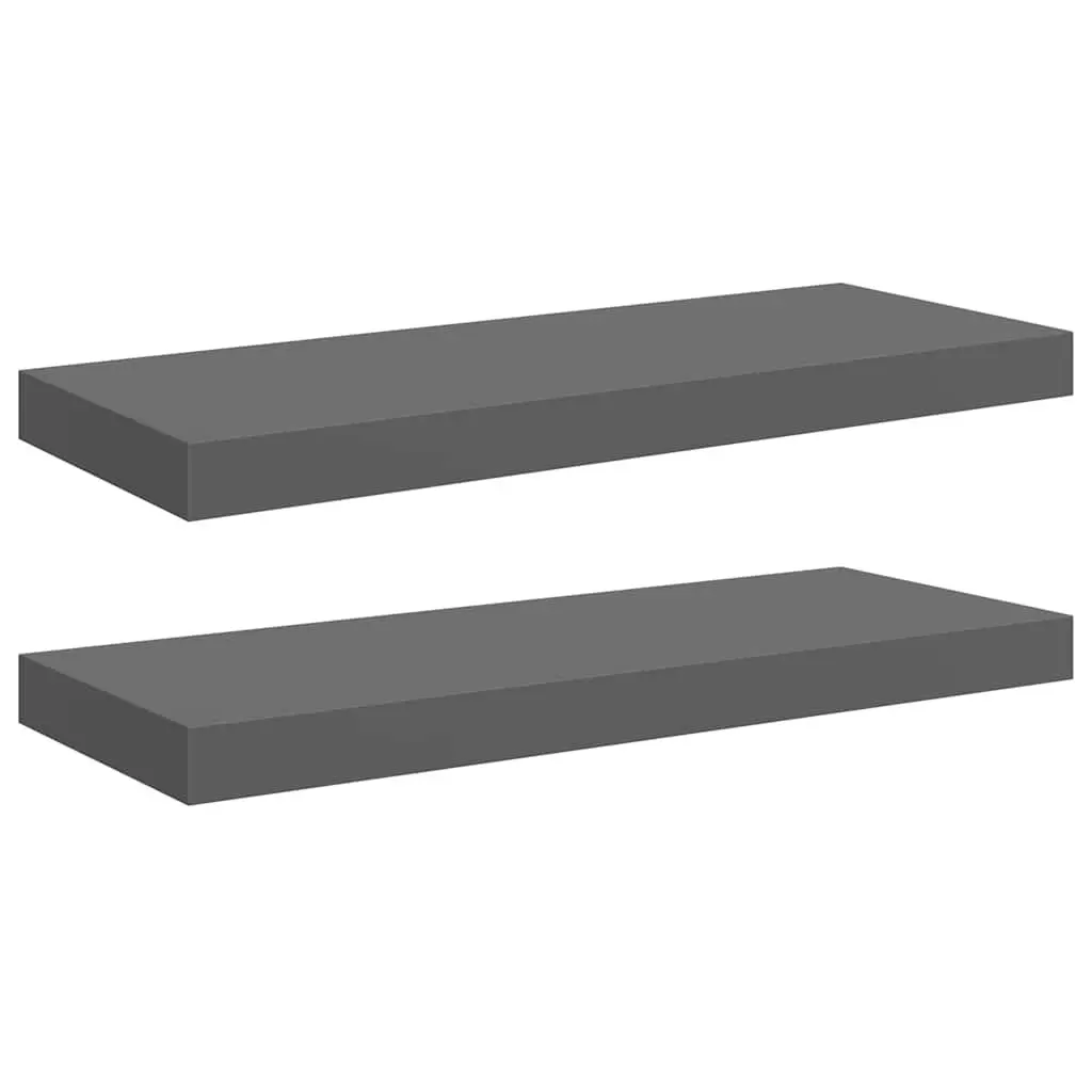 Floating Wall Shelves Grey Display Shelf 60x23.5x3.8cm