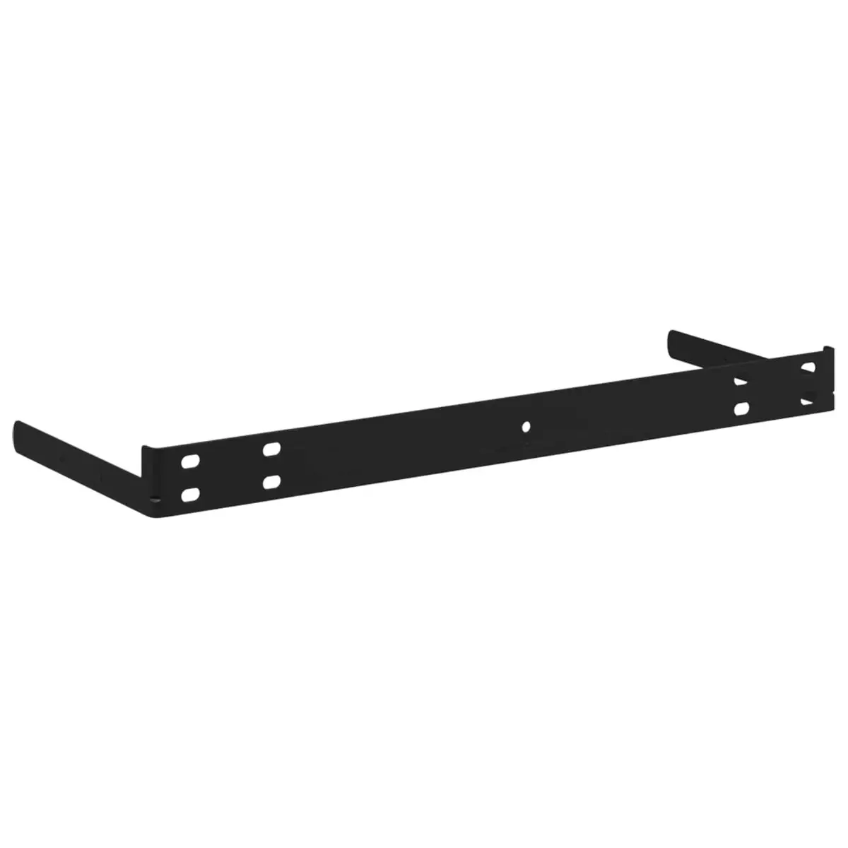 High Gloss Grey Floating Shelves 80x23.5x3.8cm 2 Piece Wall Mounted Display Shelf