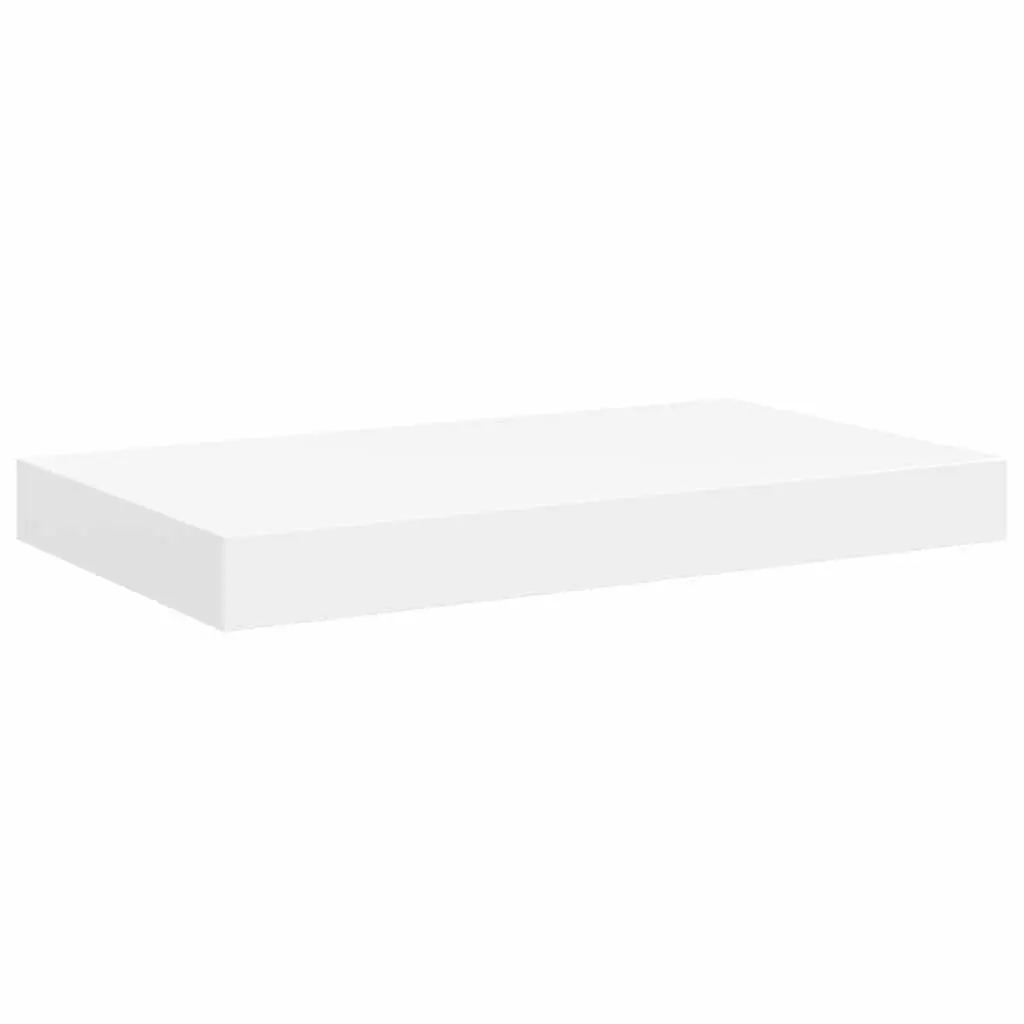 Floating Wall Shelves White 4 Piece Set Home Storage Organizer