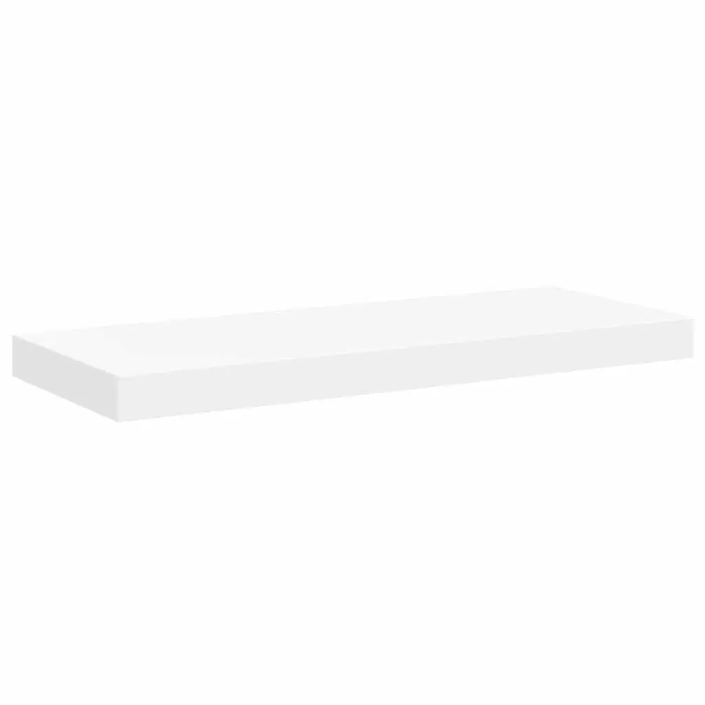 Floating Wall Shelves White Display Ledge 60 x 23.5 x 3.8 cm 4 Piece Set Storage Organizer Decor