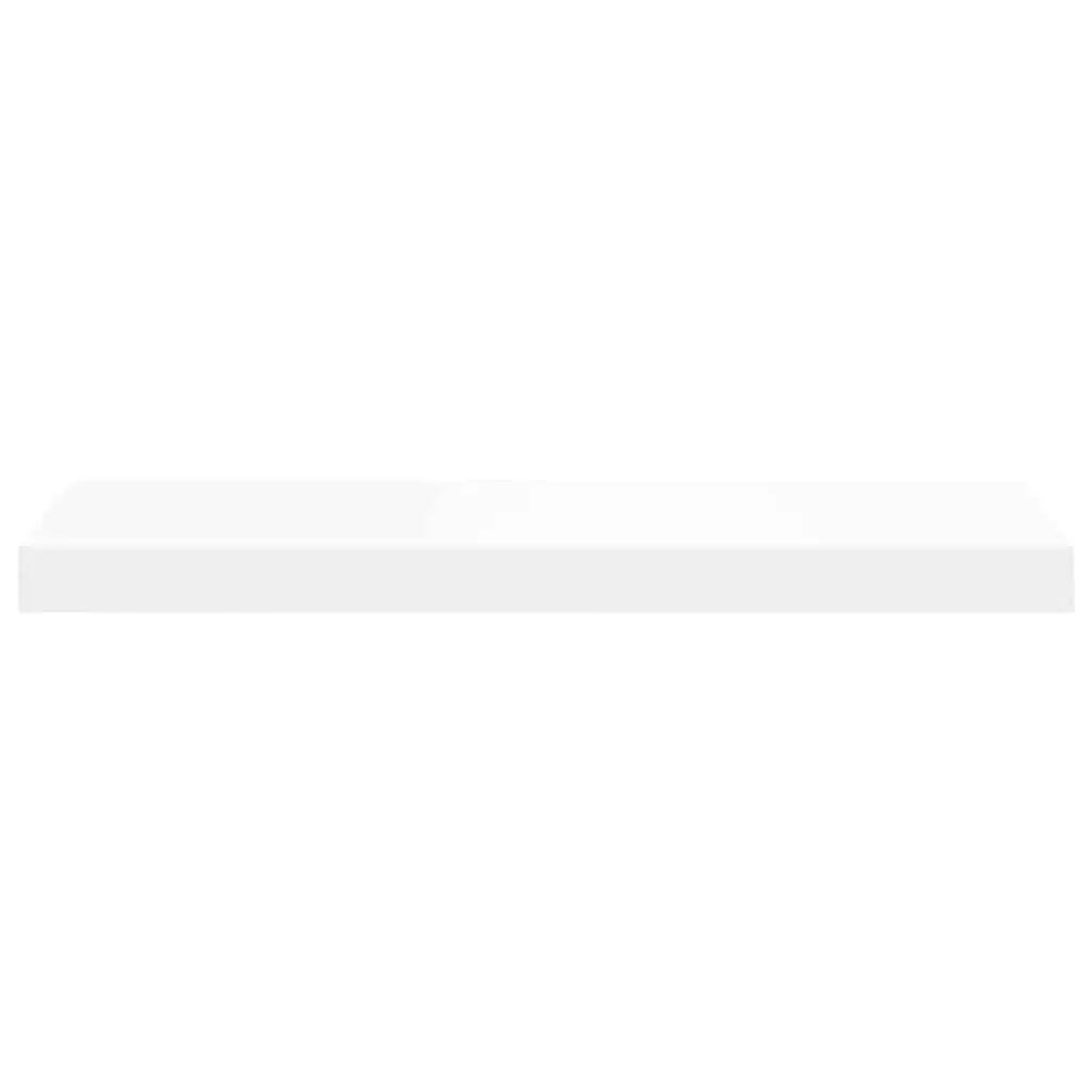 Floating Wall Shelves White Display Ledge 60 x 23.5 x 3.8 cm 4 Piece Set Storage Organizer Decor