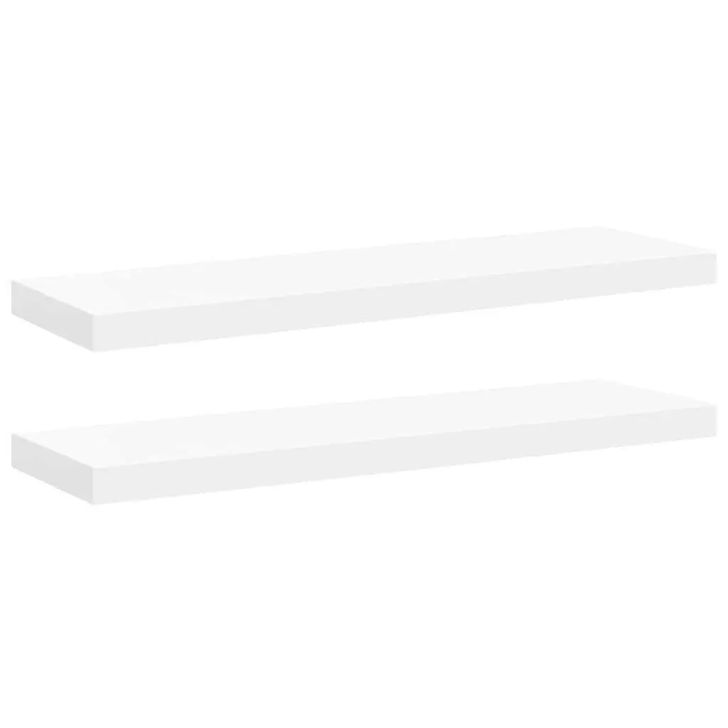 Floating Wall Shelves Invisible Mounting White 80x23.5x3.8 cm