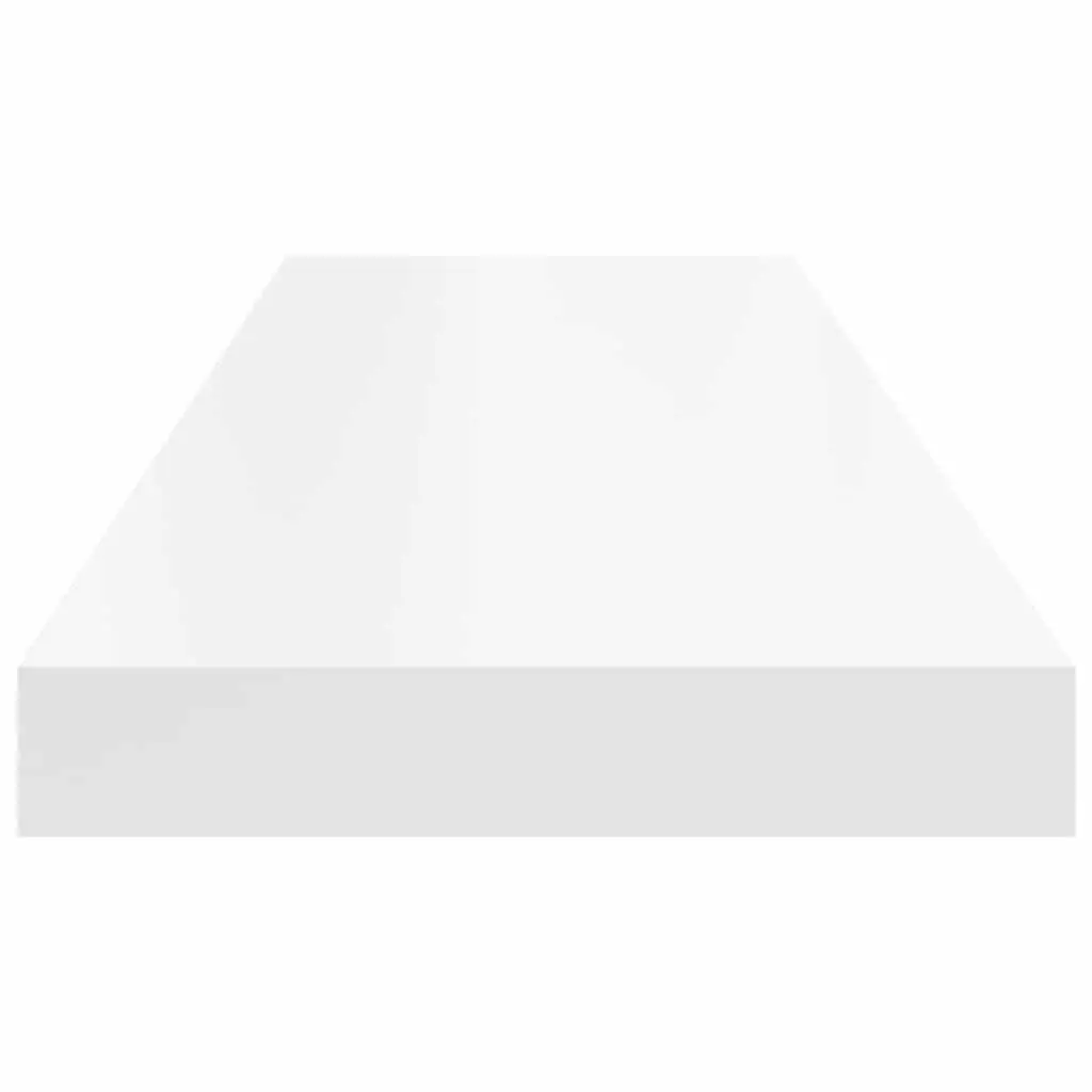 Floating Wall Shelves Set 4 Piece White Invisible Mounting System Home Storage Decor