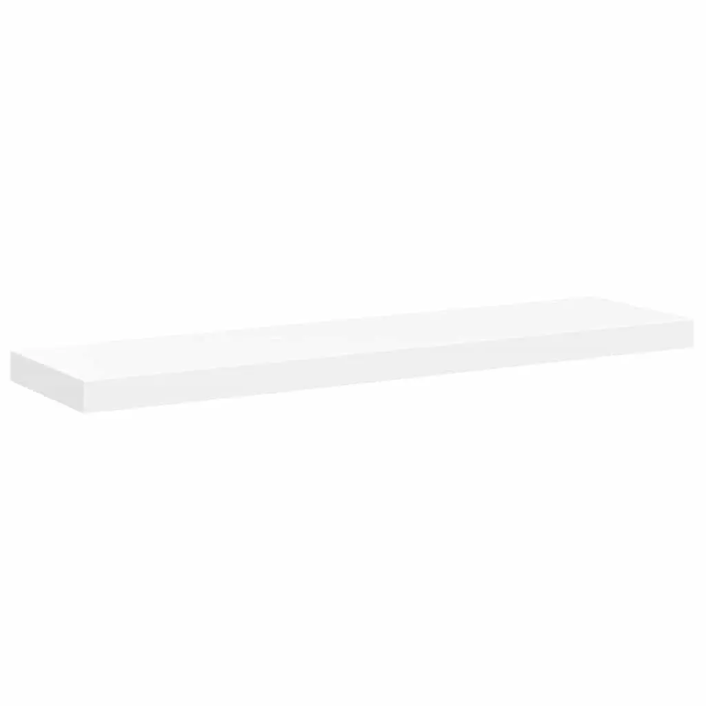 Floating Wall Shelf White Display Ledge 90 x 23.5 x 3.8 cm