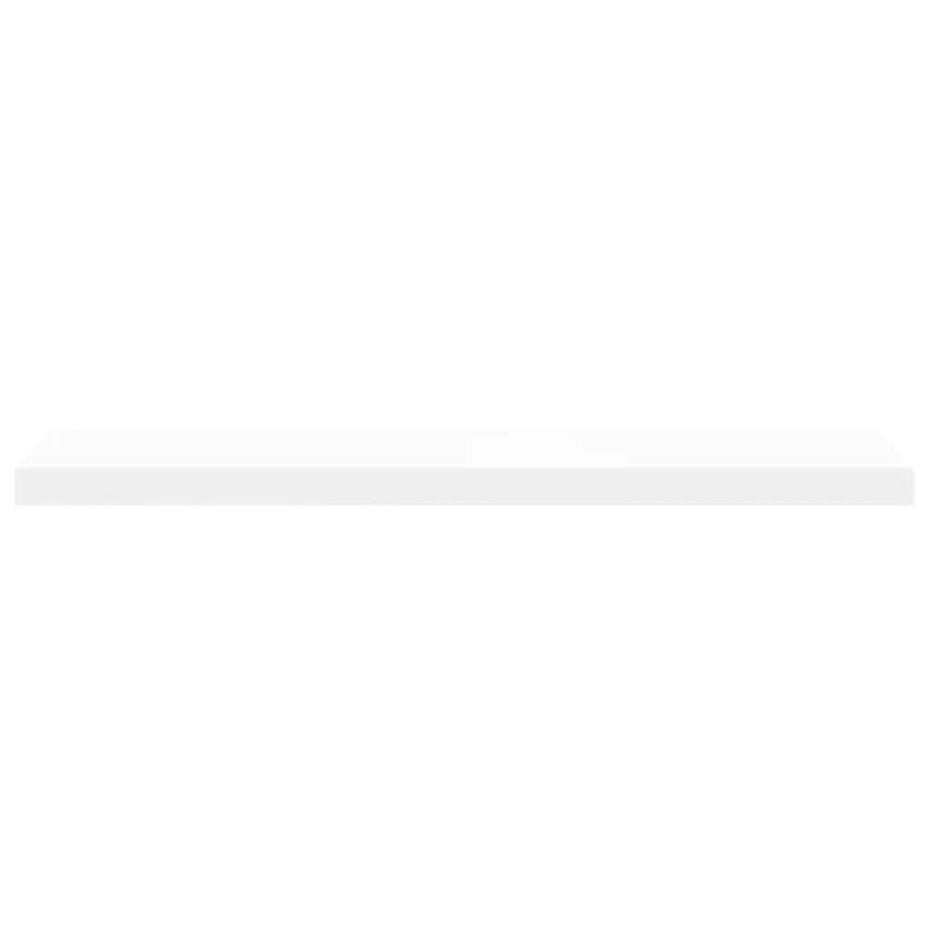 Floating Wall Shelves Invisible Mounting System White 4 Piece Set