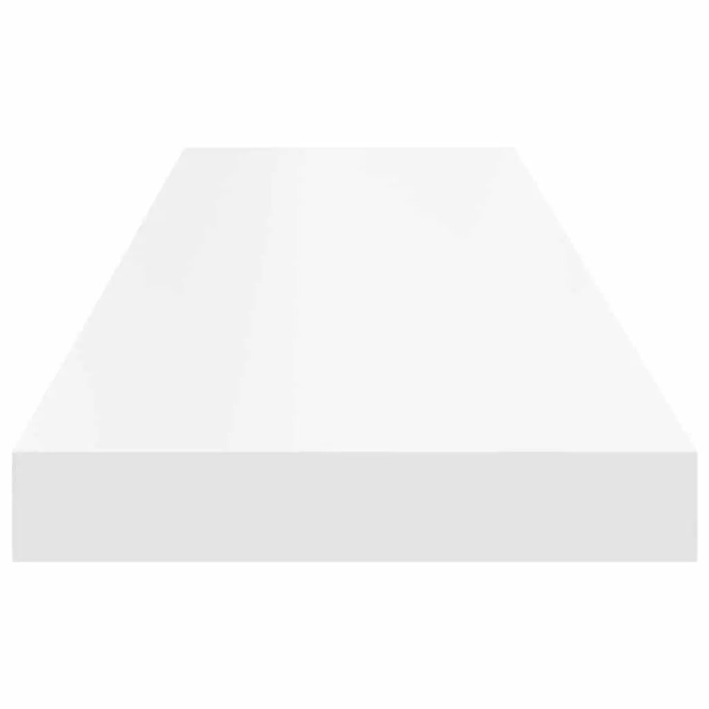 Floating Wall Shelves Invisible Mounting System White 4 Piece Set
