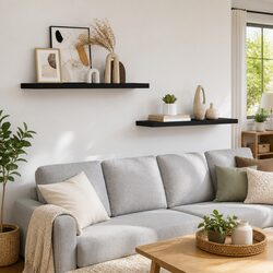Your New Black Floating Wall Shelves Awaits