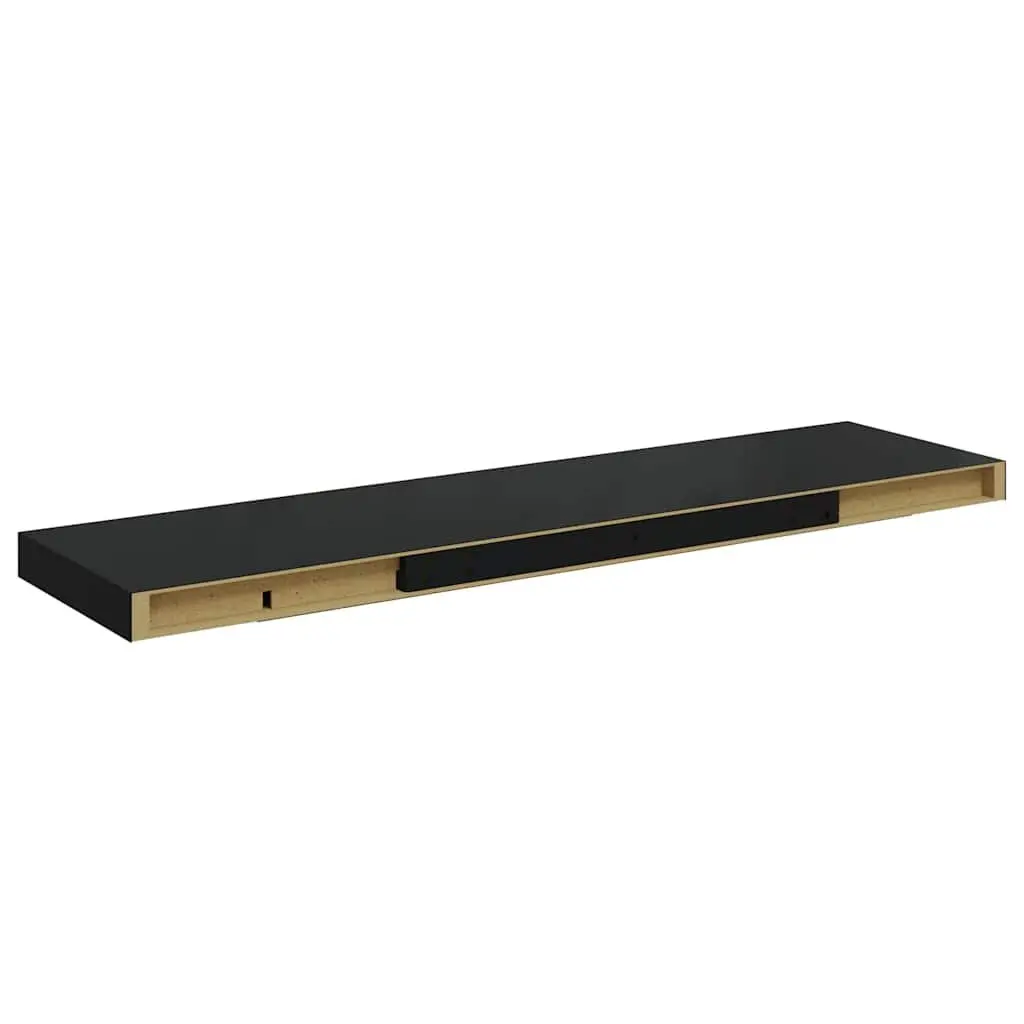 Black Floating Wall Shelves
