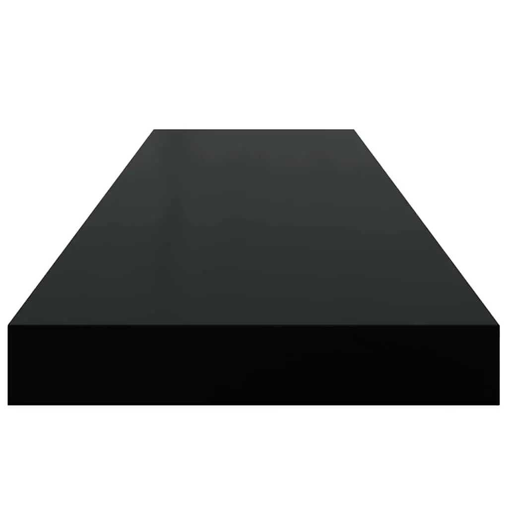 Black Floating Wall Shelves