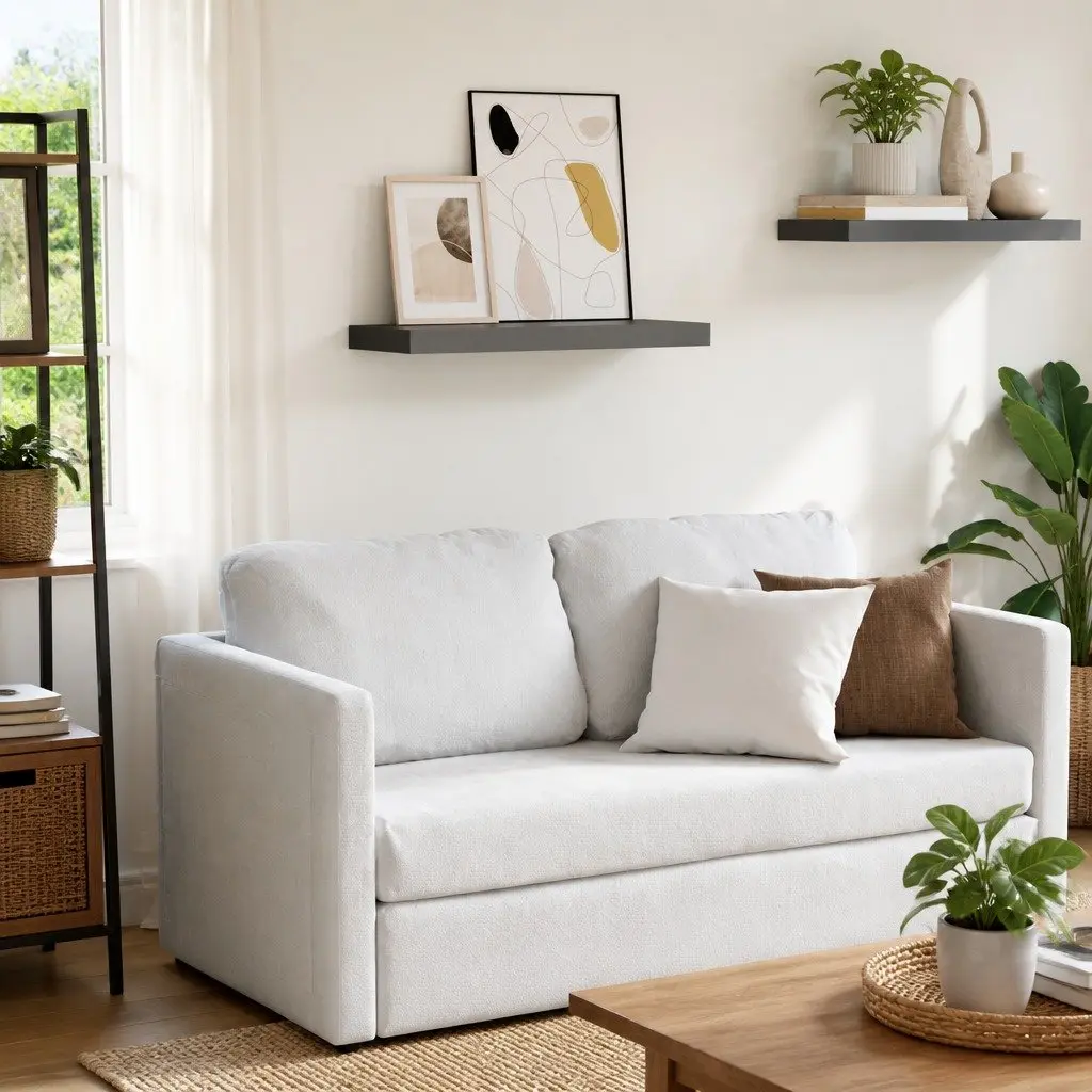 Grey Floating Wall Shelf