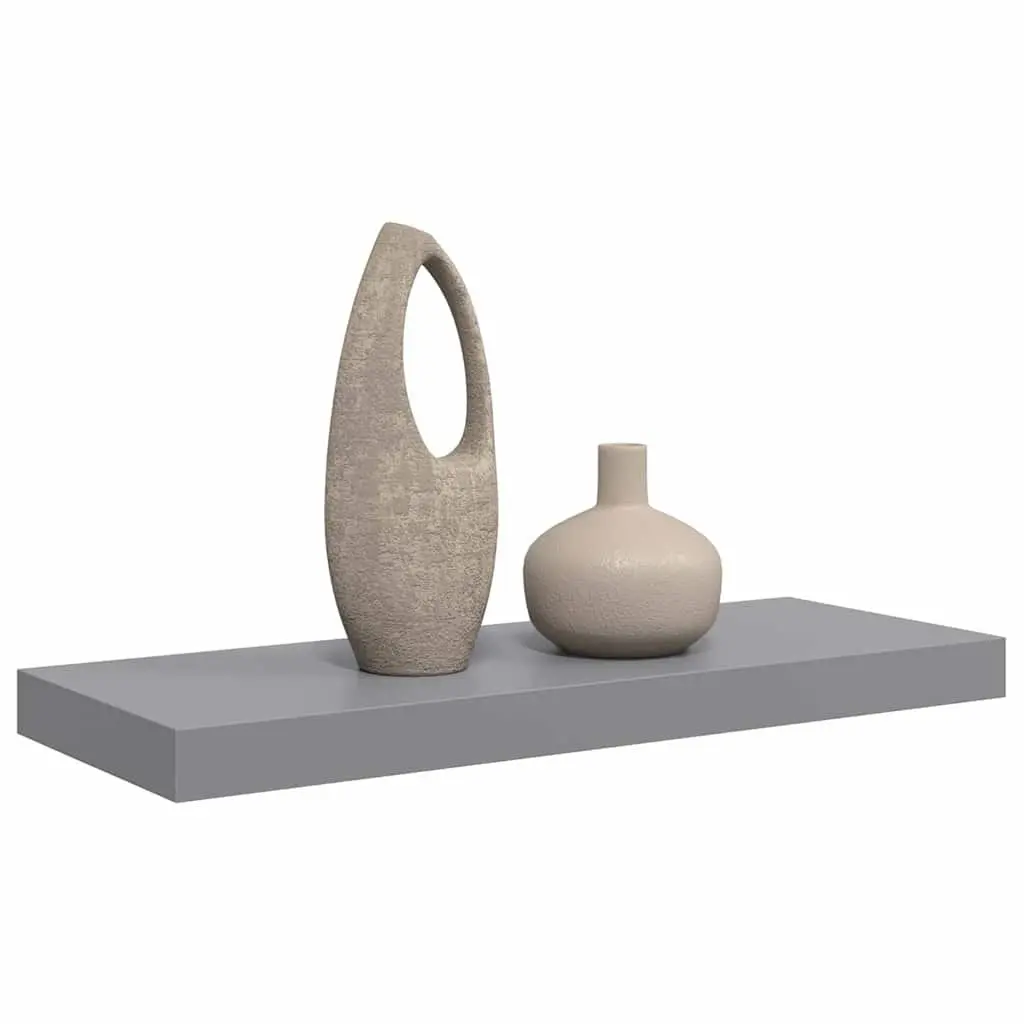 Grey Floating Wall Shelf