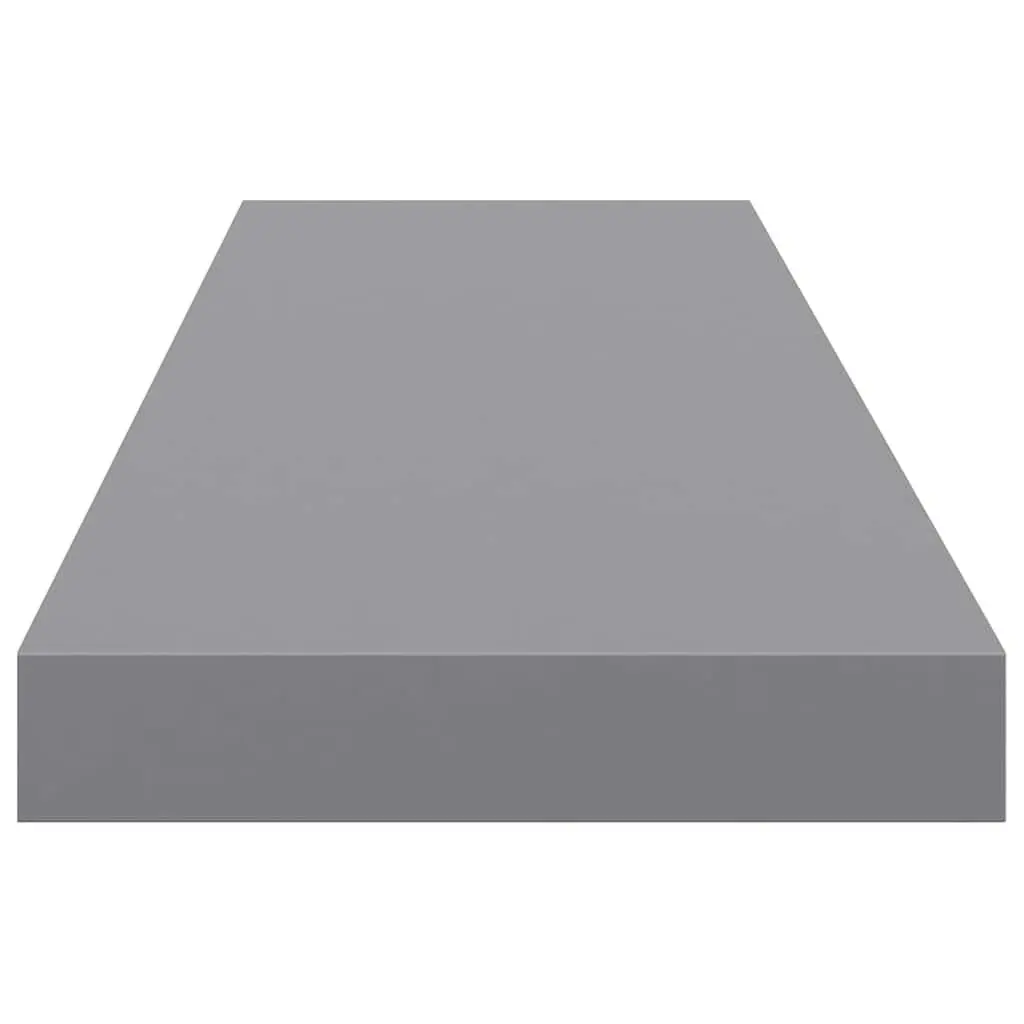 Floating Wall Shelf Grey Display Rack Storage Shelving Unit Home Decor