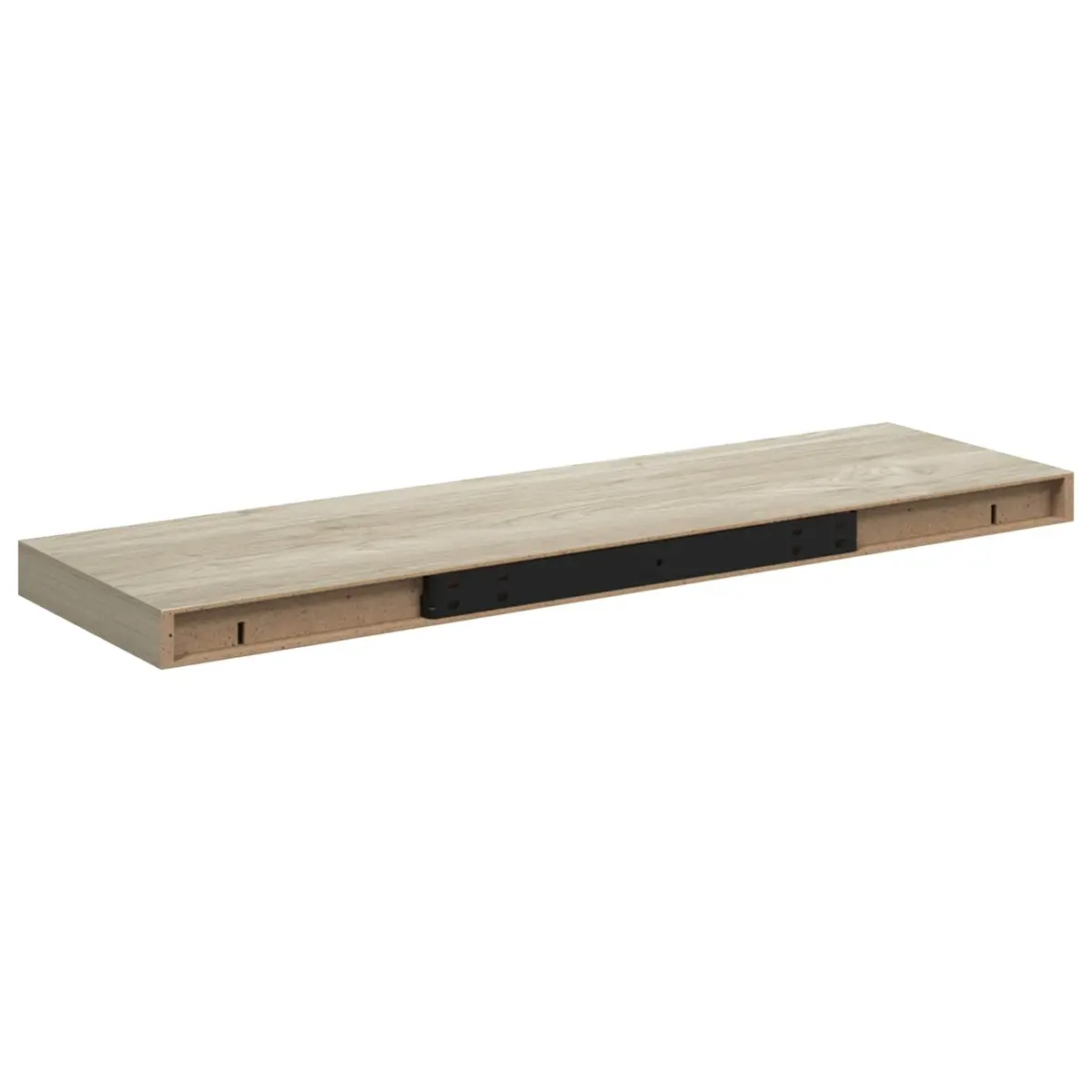 Floating Wall Shelf Brown Honeycomb MDF 80 x 23.5 x 3.8 cm