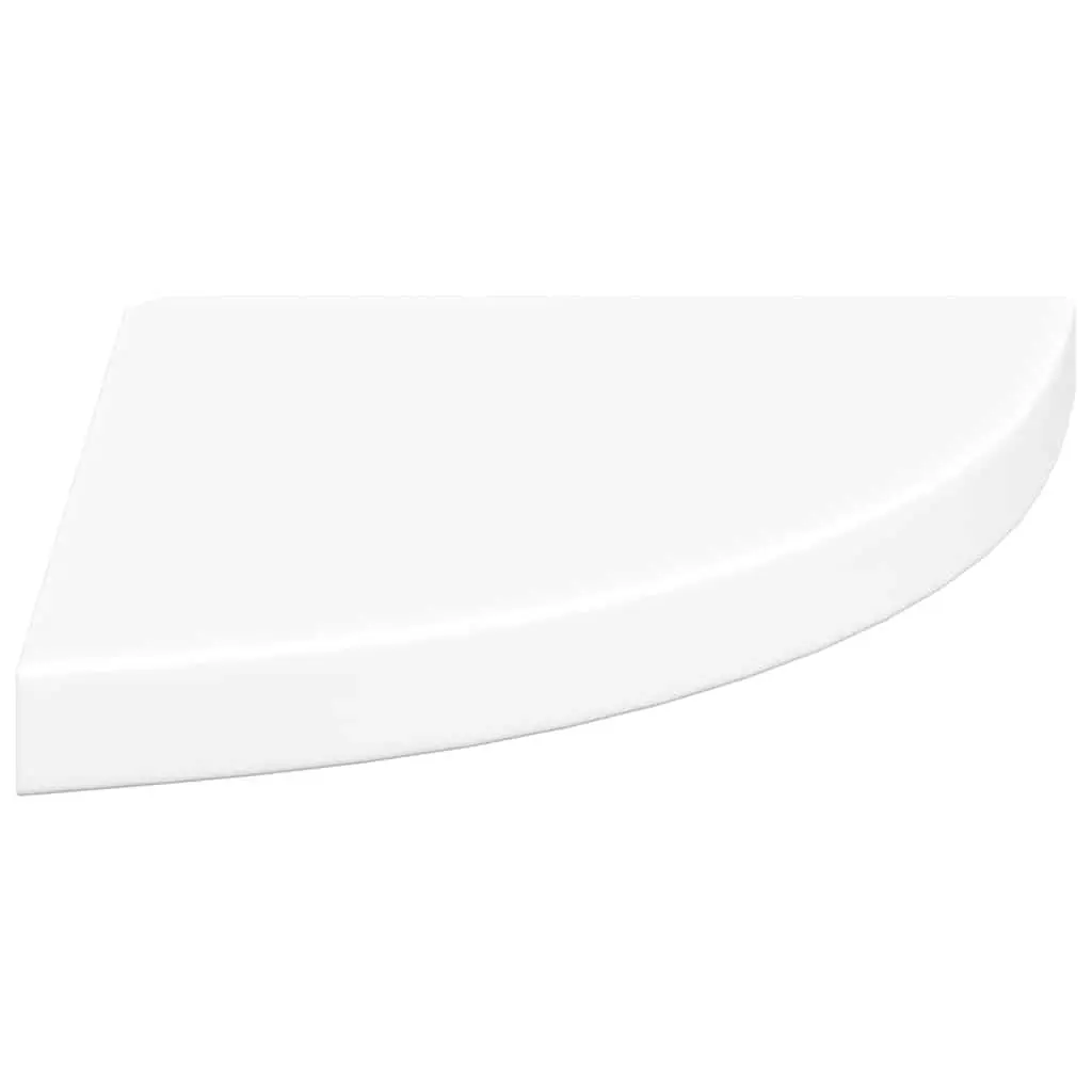 Floating Corner Shelves White 35x35x3.8 cm Wall Mount Display Ledge 4 Piece