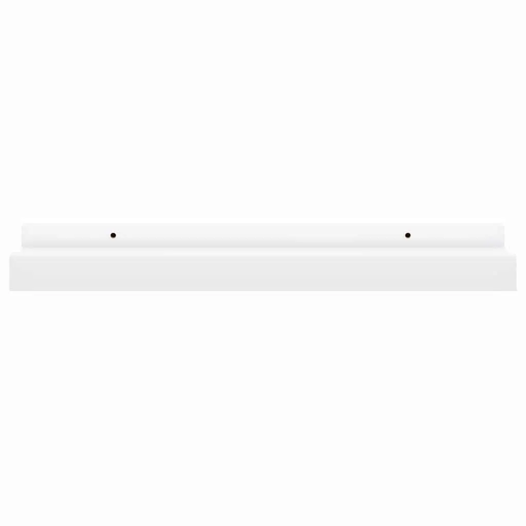 Picture Frame Ledge Shelves Wall-Mounted Display 2 pcs White 40x9x3 cm