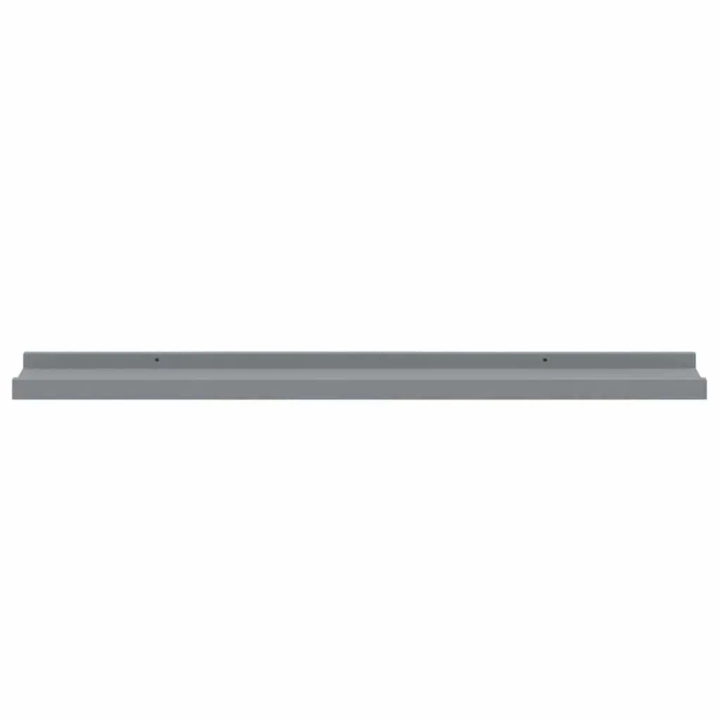 Wall Display Ledge Shelves Grey 80 x 9 x 3 cm 2 Piece Floating Shelf Decor Storage