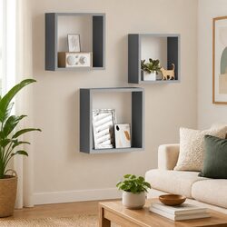 Discover Functional Grey Wall Cube Shelves for Your Home