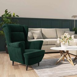 Your Cozy Green Velvet Armchair Awaits