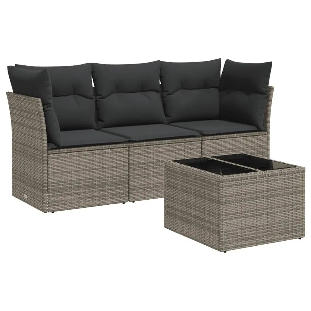 4 Piece Garden Sofa Set
