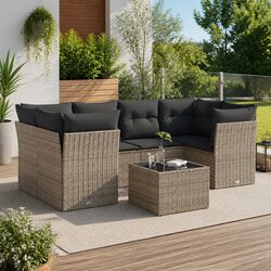 Your Ideal 7 Piece Grey Garden Sofa Set Awaits