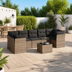 Friendly 8-Piece Garden Sofa Set for Your Outdoor Living
