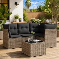 Discover the Perfect 5-Piece Grey Garden Sofa Set for You
