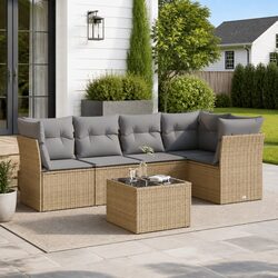 Create Your Outdoor Oasis with This 6 Piece Sofa Set