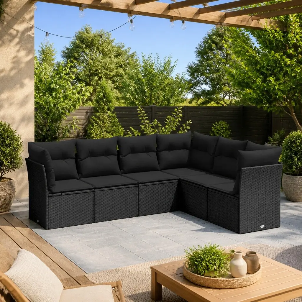6 Piece Garden Sofa Set