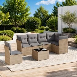 Your Friendly 7 Piece Garden Sofa Set for Outdoor Fun