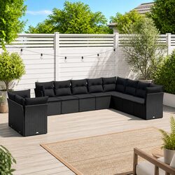 Enjoy Your Outdoor Area with a 10-Piece Sofa Set