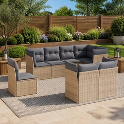 Your Friendly 8-Piece Garden Sofa Set Awaits