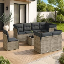 Friendly 9-Piece Sofa Set for Your Outdoor Retreat