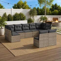Your Outdoor Haven: 9 Piece Garden Sofa Set