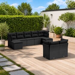 Your Friendly 9-Piece Garden Sofa Set Awaits