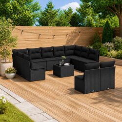 Friendly 12-Piece Garden Sofa Set for You and Yours
