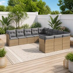 Friendly 11-Piece Garden Sofa Set for Your Outdoor Space