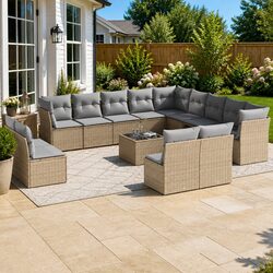 Enjoy Outdoor Living with a 14-Piece Sofa Set