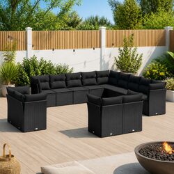 Your Cozy Outdoor Retreat: 13-Piece Sofa Set