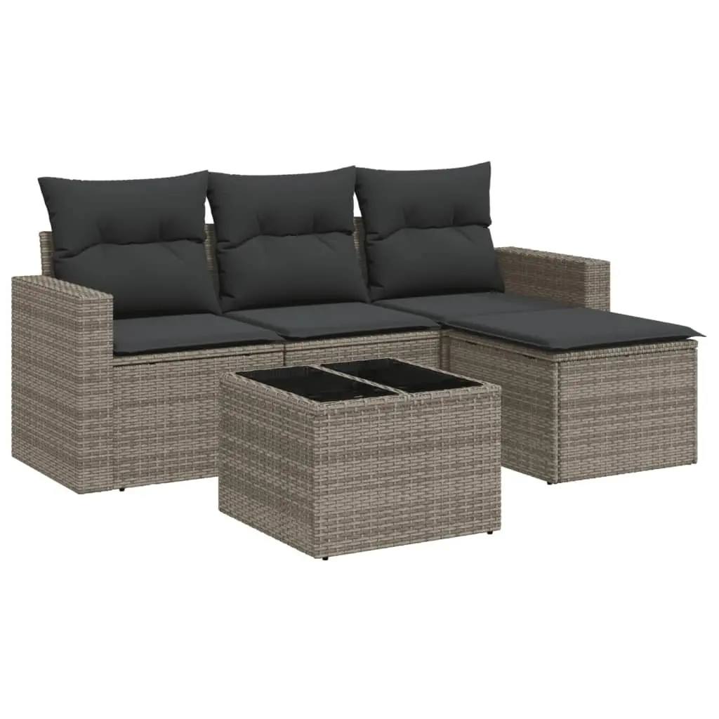 5 Piece Outdoor Garden Sofa Set