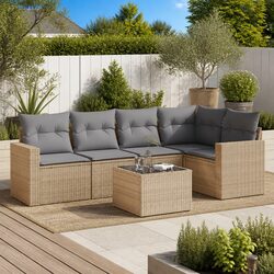 Your Ideal Outdoor Space: 6 Piece Garden Sofa Set
