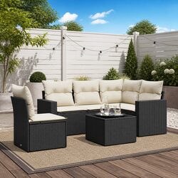 Your Perfect 6-Piece Black Outdoor Sofa Set