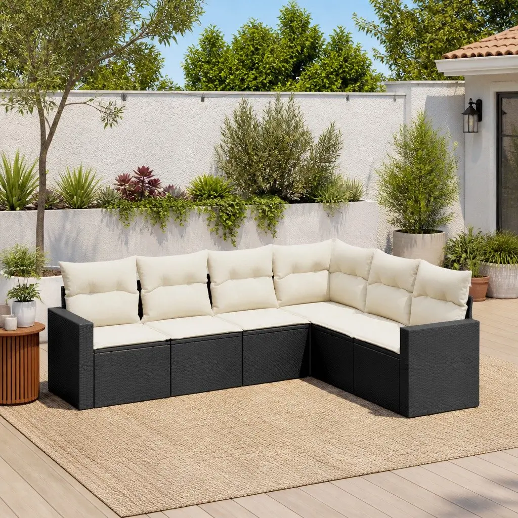 6 Piece Outdoor Garden Sofa Set