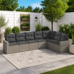 Friendly 7 Piece Outdoor Sofa Set for Your Backyard