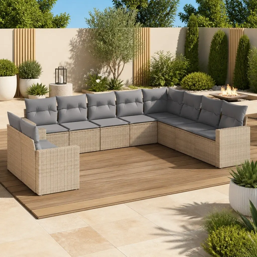 10-Piece Outdoor Sofa Set