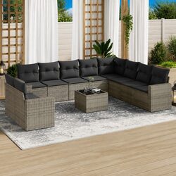 Friendly 11-Piece Grey Outdoor Sectional Set