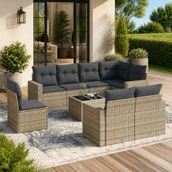Your Ideal 9 Piece Garden Sofa Set Awaits
