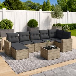 Your Friendly 8 Piece Outdoor Garden Sectional Sofa Set