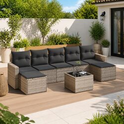 Create Inviting Spaces with an 8 Piece Grey Sectional Sofa Set