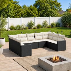 Friendly 9-Piece Outdoor Sofa Set for Your Patio