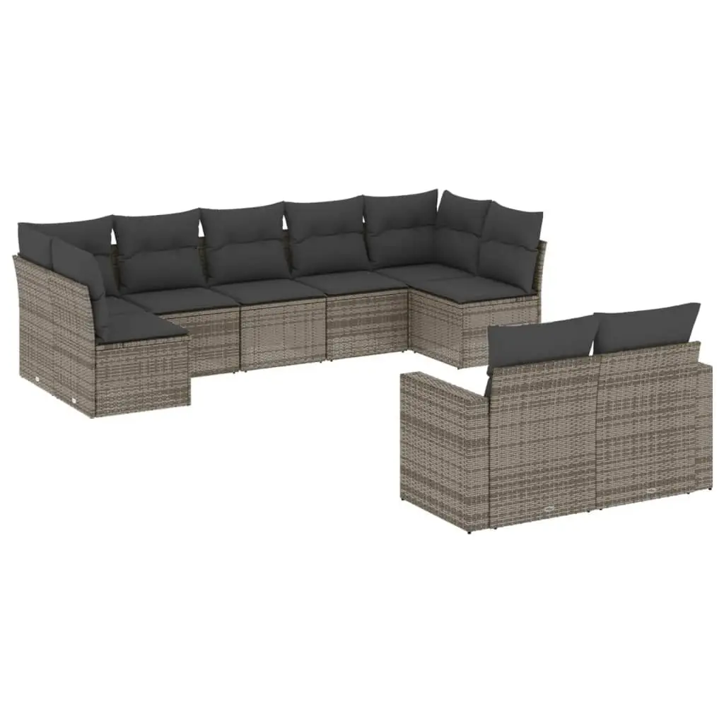 9 Piece Outdoor Sectional Sofa Set